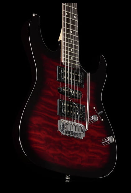 Ibanez GRX70QA TRB GIO Guitarra Eléctrica Transaparent Red Burst 20