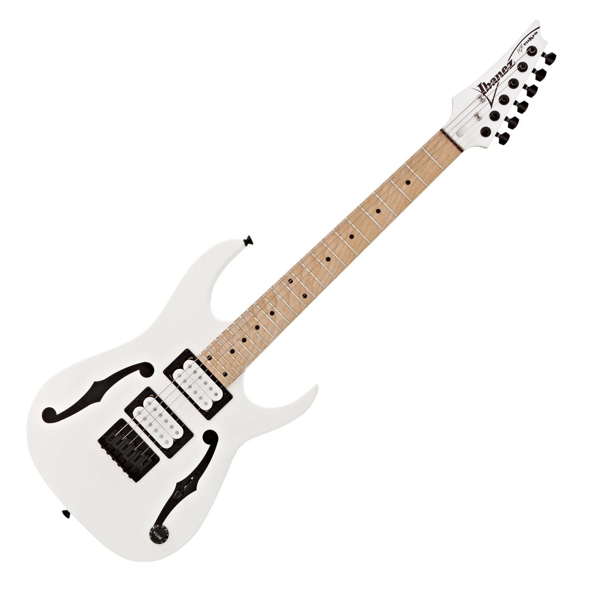 Ibanez PGMM31 WH Mikro Paul Gilbert Guitarra Eléctrica Blanca 7