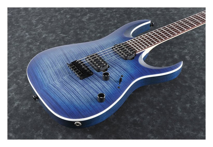 Ibanez RGA42FM BLF Guitarra Eléctrica Blue Lagoon Burst Flat 10