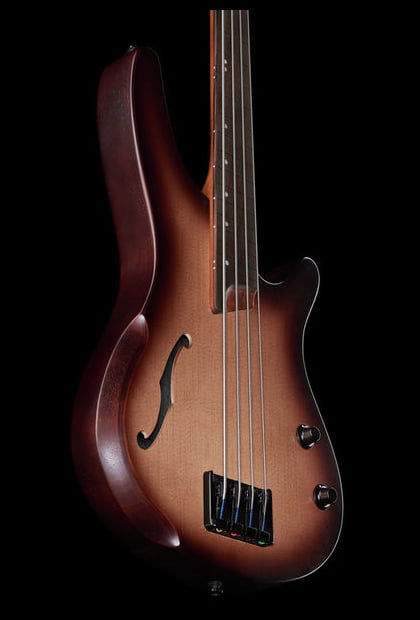 Ibanez SRH500F NNF Workshop Bajo Eléctrico Fretless Natural Browned Burst 12