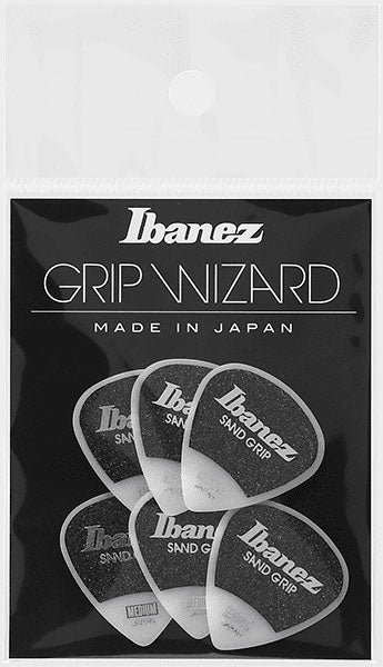 Ibanez PPA16MSGWH Grip Wizard Sand Grip Pack 6 Púas Blancas 1