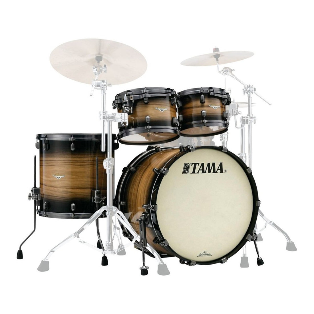 Tama ME42TZUS LNWB Starclassic Maple Batería Acústica Natural Pacific Walnut Burst 1