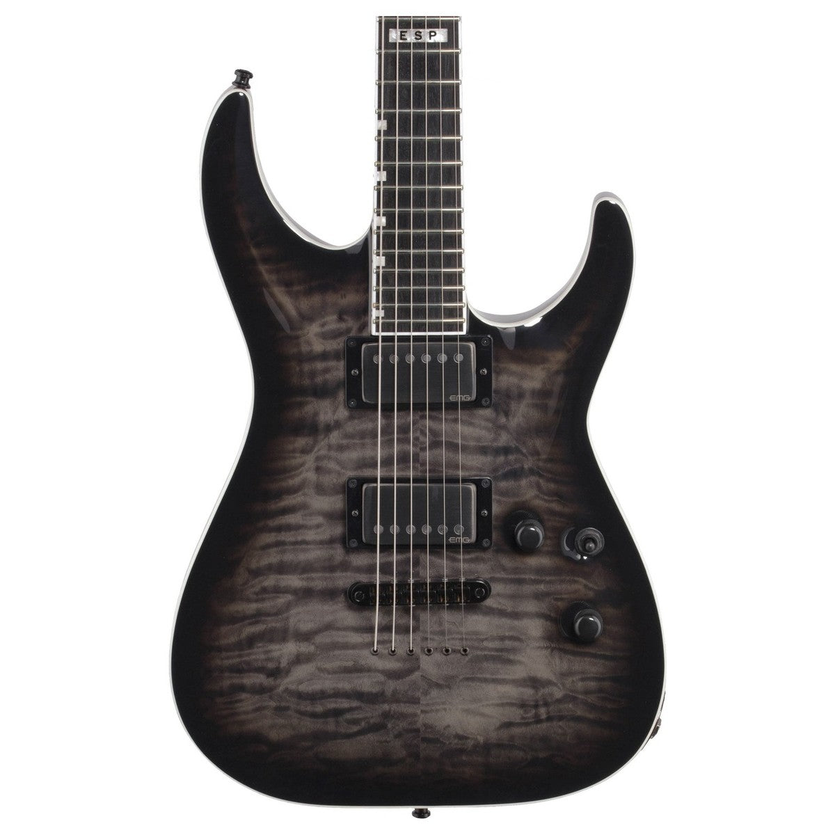 ESP EII Horizon NT II STBLKS Guitarra Eléctrica See Thru Black 4