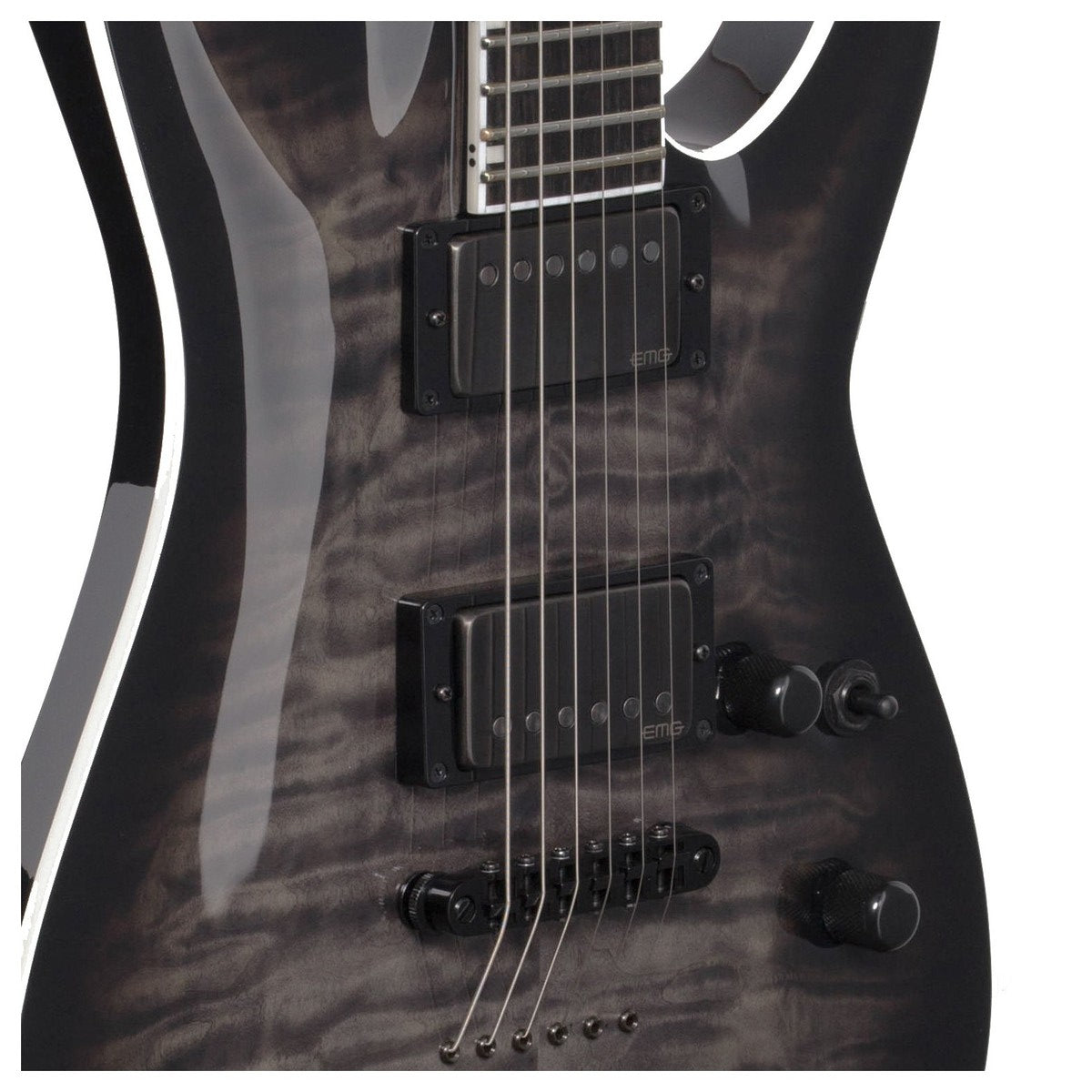 ESP EII Horizon NT II STBLKS Guitarra Eléctrica See Thru Black 5