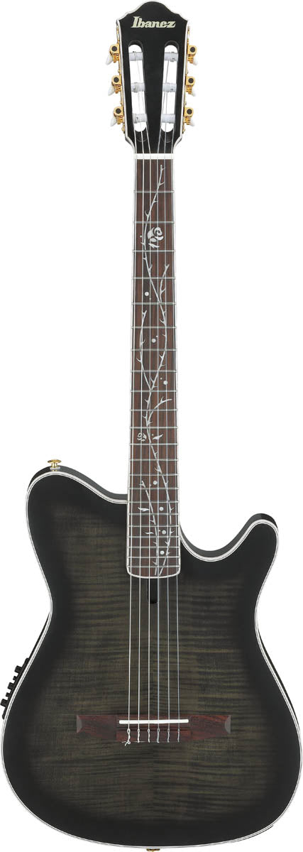Ibanez TOD20FMN BFL Tim Henson Guitarra Clásica Electrificada Black Burst Fade 1