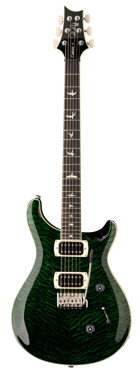 PRS SE Custom 24 QTB Guitarra Eléctrica Quilt Teal Black 1