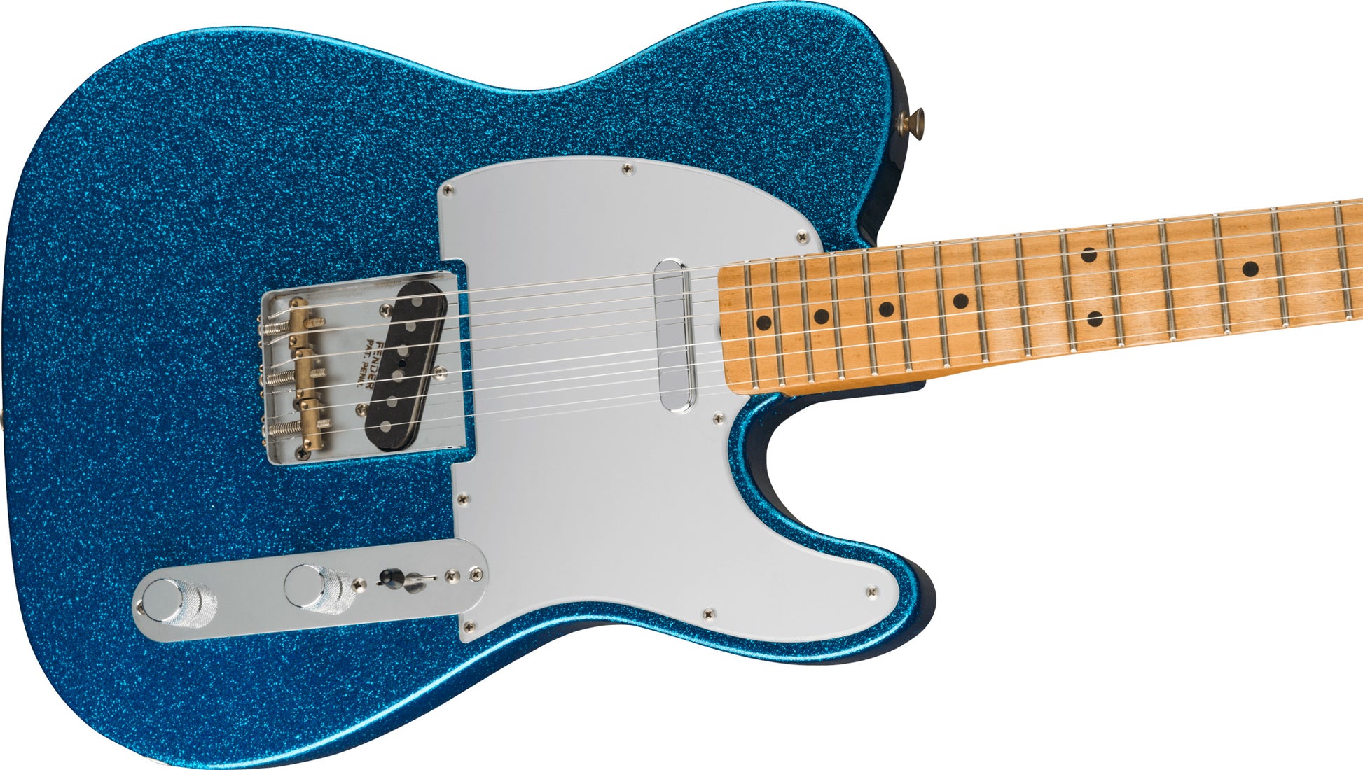 Fender J Mascis Telecaster MN Guitarra Eléctrica Bottle Rocket Blue Flake 3