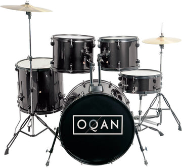 Oqan QPA10 Std Bateria Acústica con Herrajes Negra 1