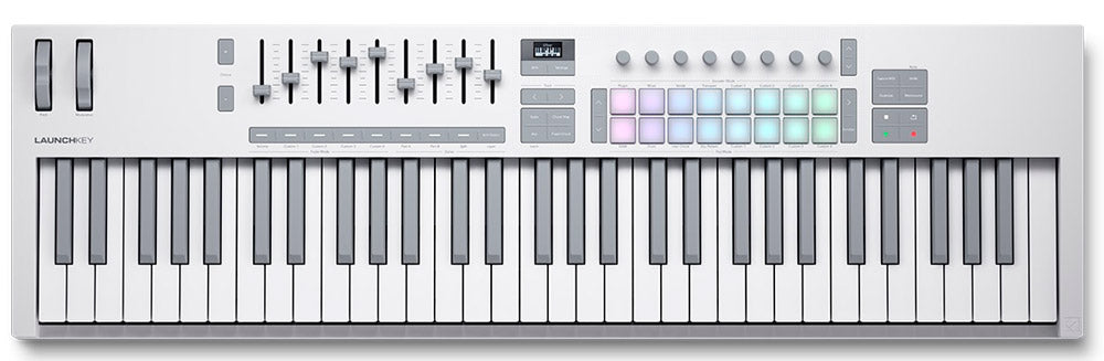 Novation Launchkey 61 MK4 WH Teclado Controlador 61 Teclas Blanco 1