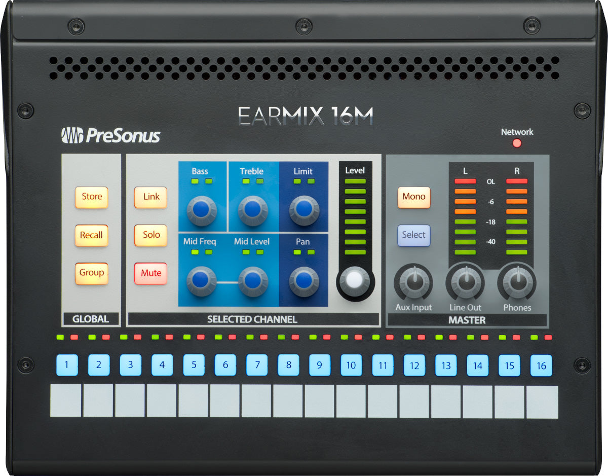 Presonus EARMIX 16M Mezclador de Monitorización Personal 11