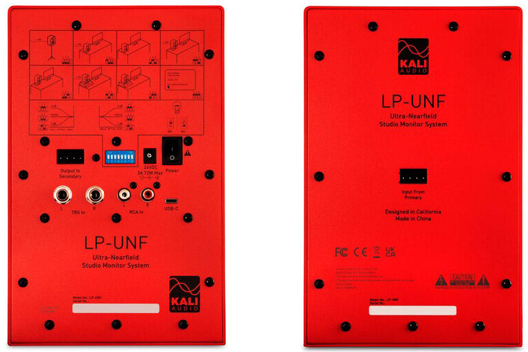 Kali Audio LP-UNFR-EU Ultra Near Field Monitores Activos Biamplificados Rojos 2