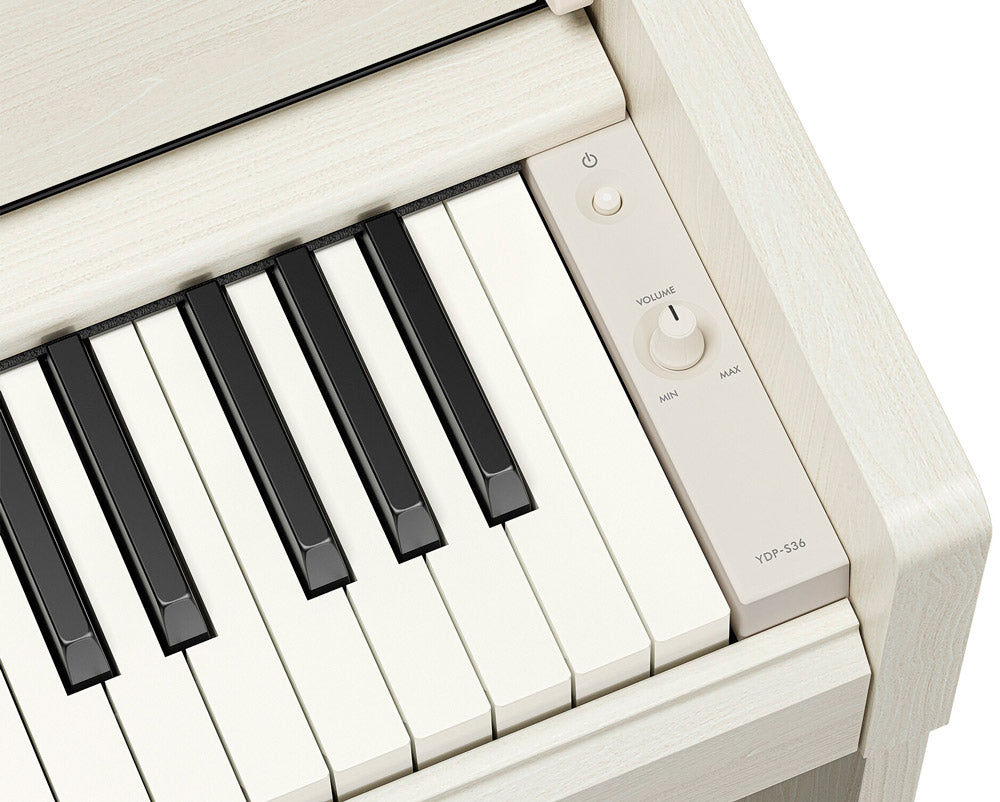 Yamaha YDPS36WB Piano Digital Arius Abedul Blanco 4