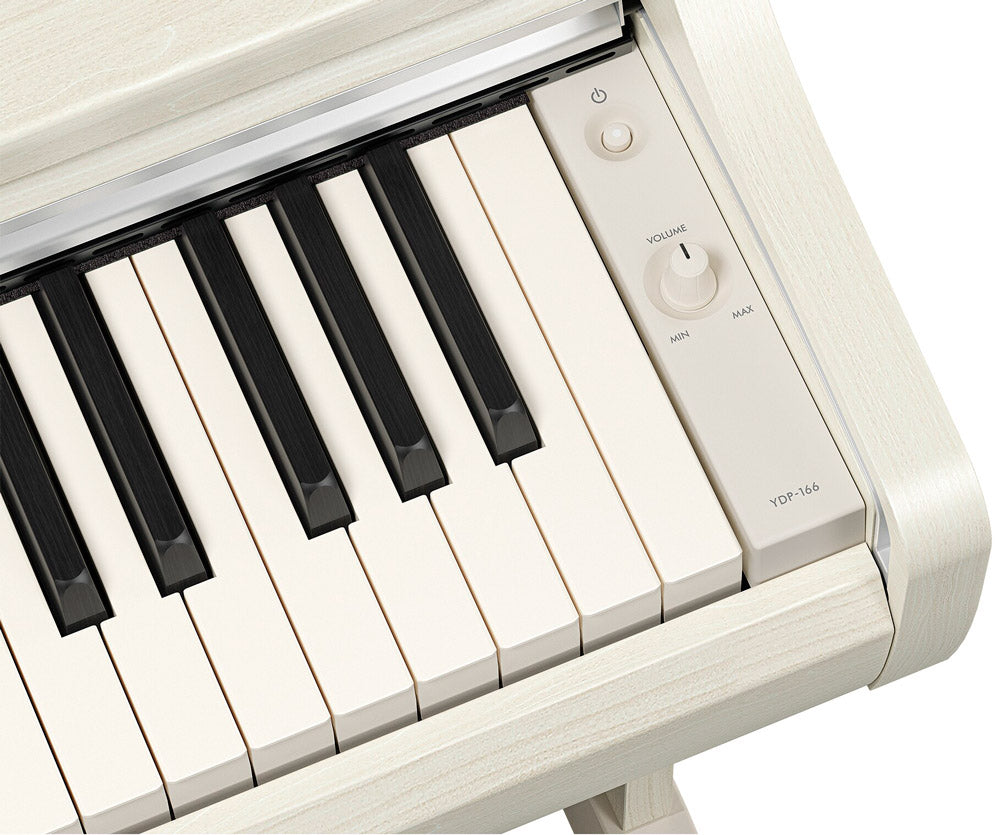 Yamaha YDP166WB Piano Digital Arius Abedul Blanco 3