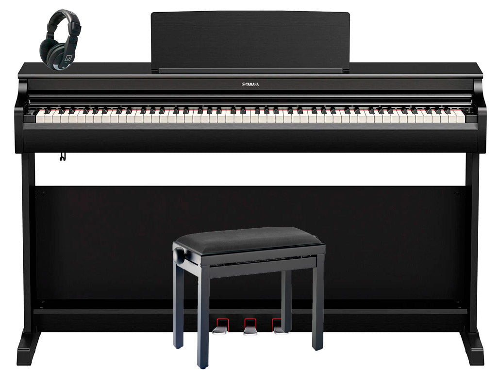 Yamaha -Pack- YDP166B Piano Digital Arius Negro + Banqueta y Auriculares 1