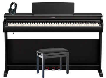 Yamaha -Pack- YDP166B Piano Digital Arius Negro + Banqueta y Auriculares 1