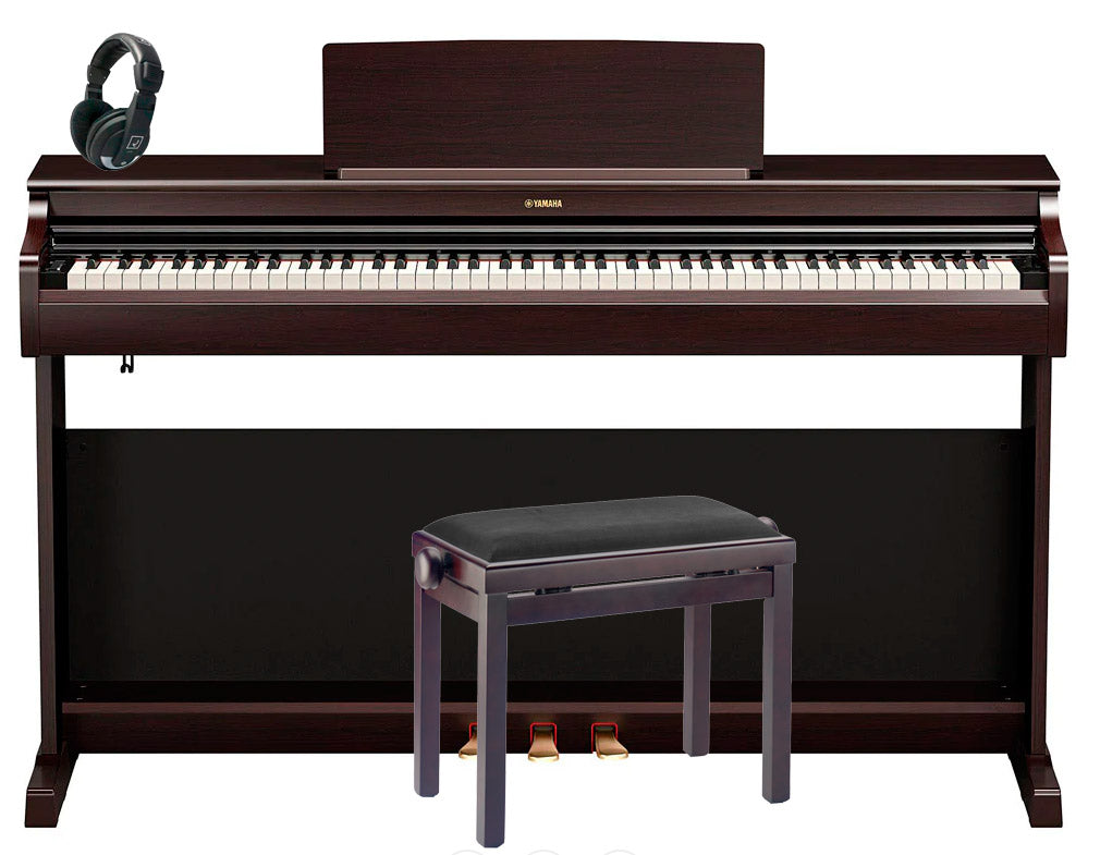 Yamaha -Pack- YDP166R Piano Digital Arius Rosewood + Banqueta y Auriculares 1
