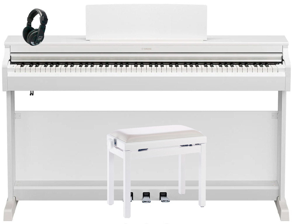 Yamaha -Pack- YDP166W Piano Digital Arius Blanco + Banqueta y Auriculares 1