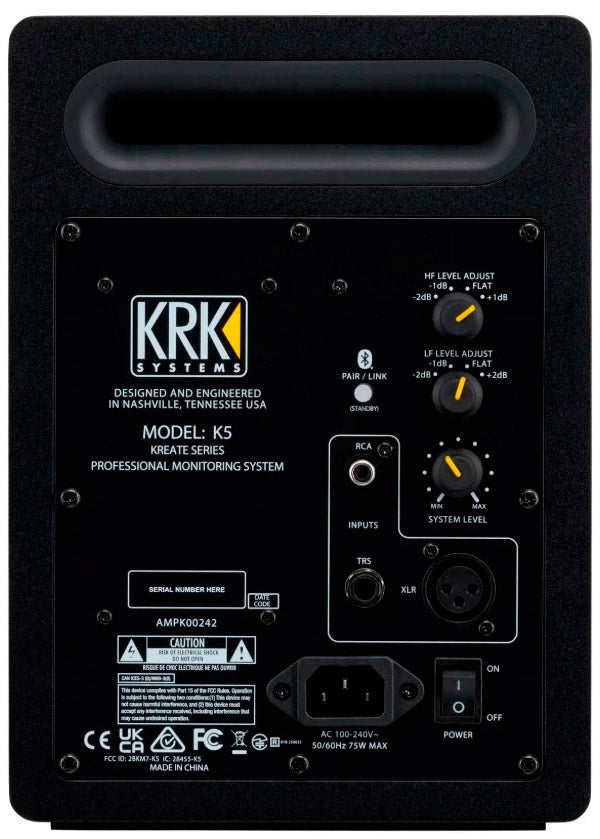 KRK Kreate 5 SC Monitor de Estudio Activo Scarlett. Unidad 2