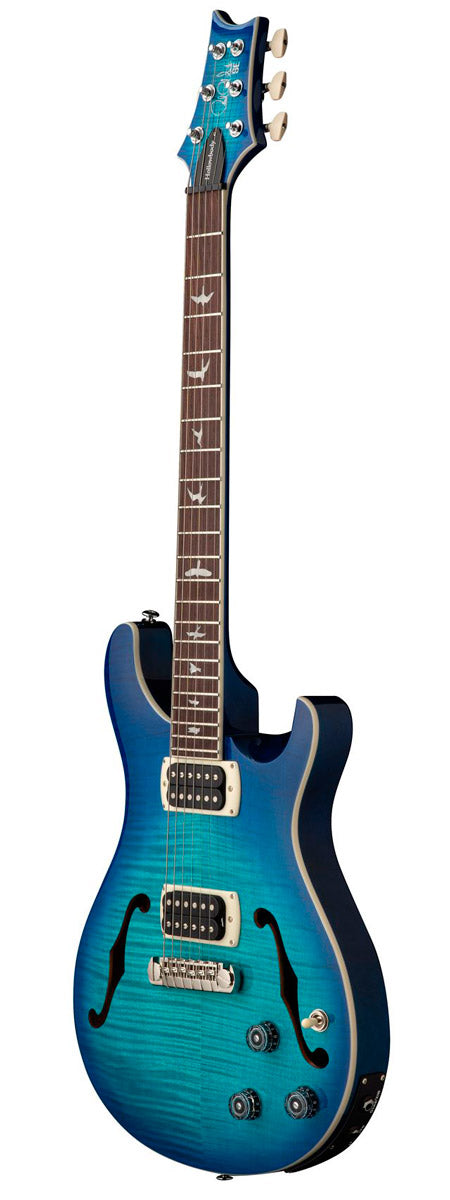 PRS SE Flat Back Hollow Body I Piezo LB Guitarra Eléctrica Lake Blue 2