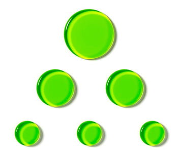 Slapklatz MI-AG Set 6 Pads de Gel Mini Alien Green 1