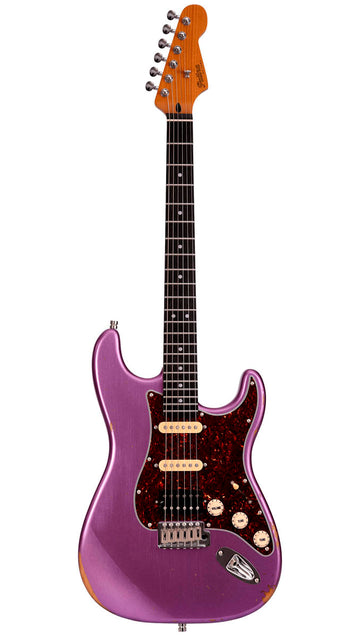 Patina PS7 PPR Guitarra Eléctrica Violeta Relic 1