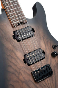 Cort KX500 NBB Baritone Guitarra Eléctrica Natural Black Burst 3