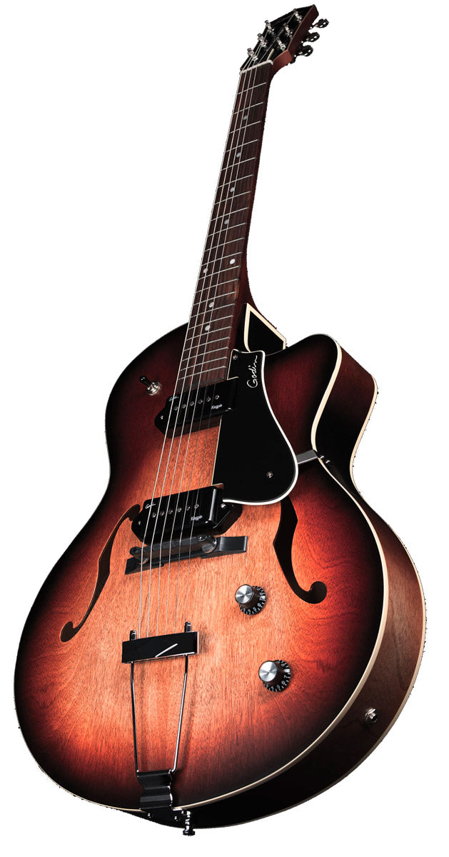 Godin 5th Avenue CW Kingpin II VB Guitarra Eléctrica Vintage Burst 2