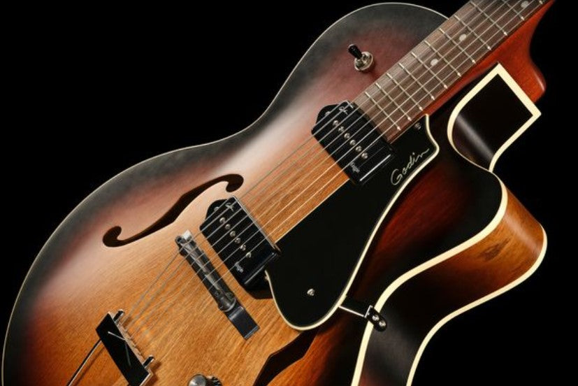 Godin 5th Avenue CW Kingpin II VB Guitarra Eléctrica Vintage Burst 8