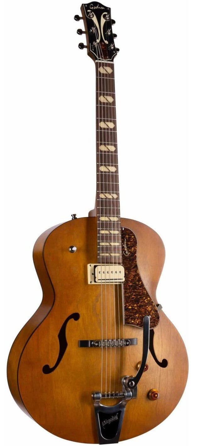 Godin 5th Avenue Jumbo P-Rail HG Guitarra Eléctrica Harvest Gold 2