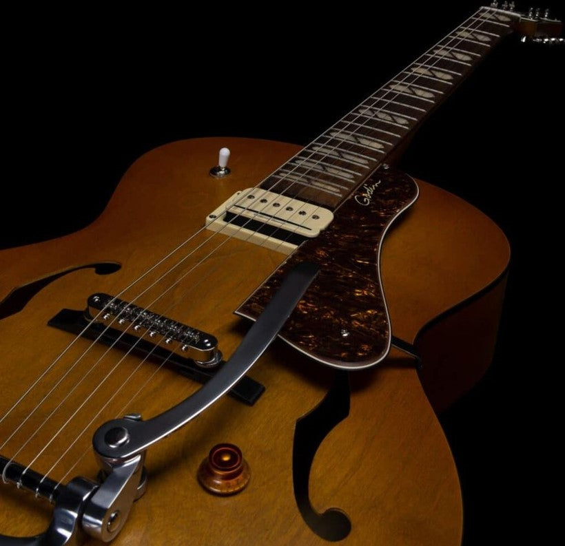 Godin 5th Avenue Jumbo P-Rail HG Guitarra Eléctrica Harvest Gold 8