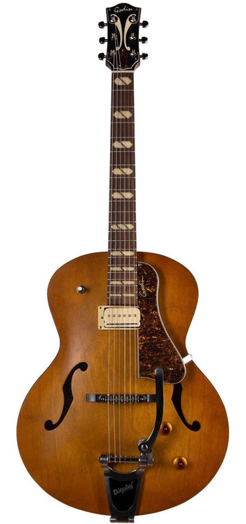 Godin 5th Avenue Jumbo P-Rail HG Guitarra Eléctrica Harvest Gold 1