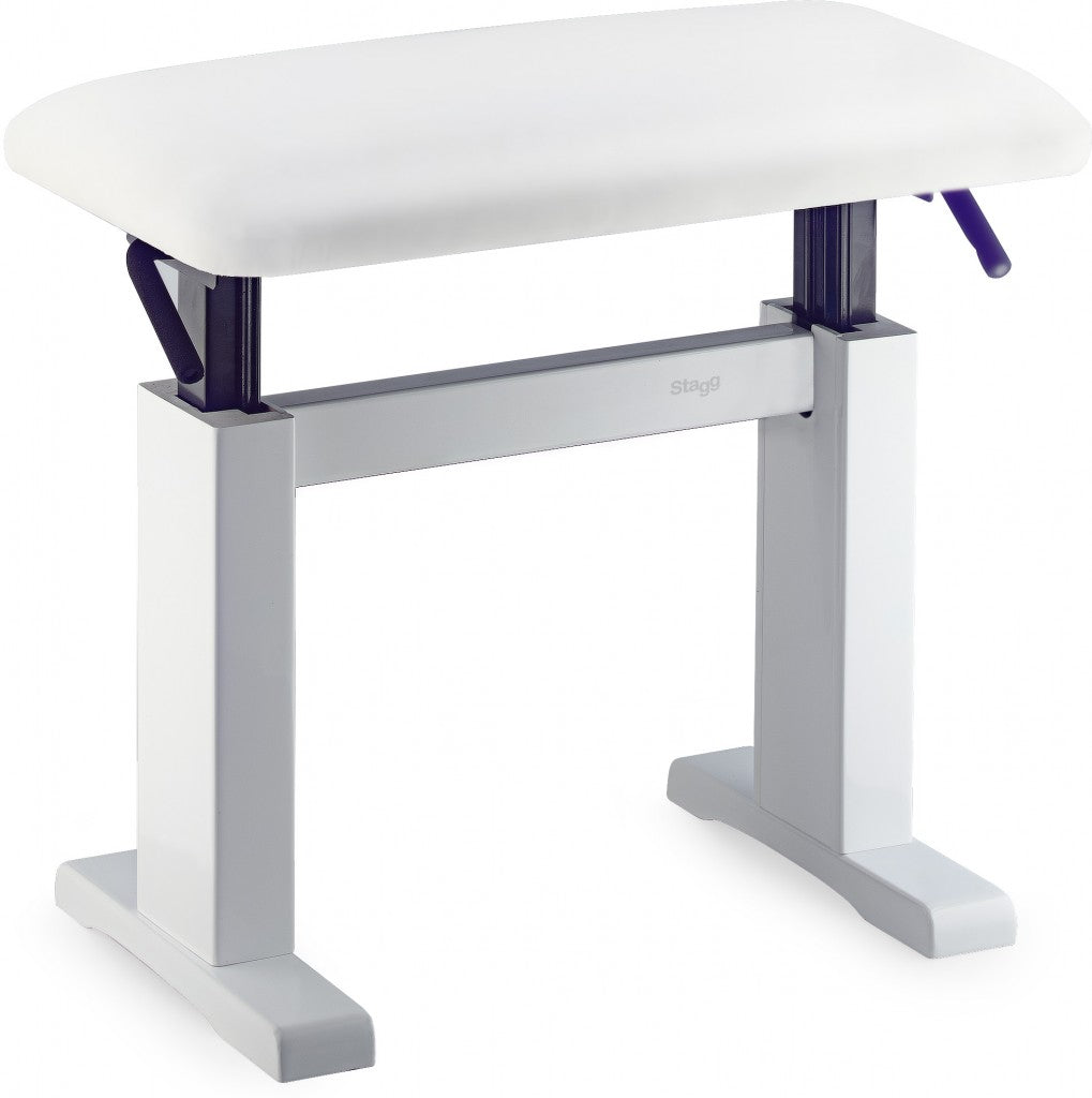 Auvisa PBH780 WHM SWH Banqueta de Piano Hidraúlica Blanco Mate 1