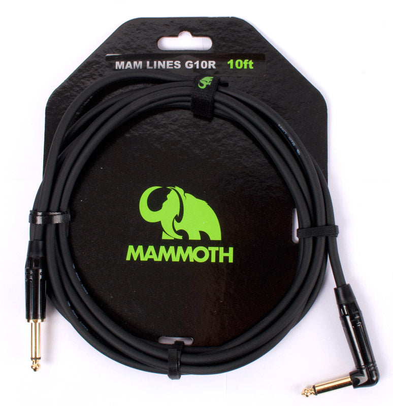 Mammoth MAMLINESG10R Cable Guitarra Jack Recto Acodado 3 metros 1