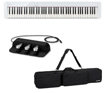 CASIO PX-S1100 WE SC800 SP34 PRIVIA PIANO DIGITAL PORTATIL BLANCO CON FUNDA Y PEDALERA