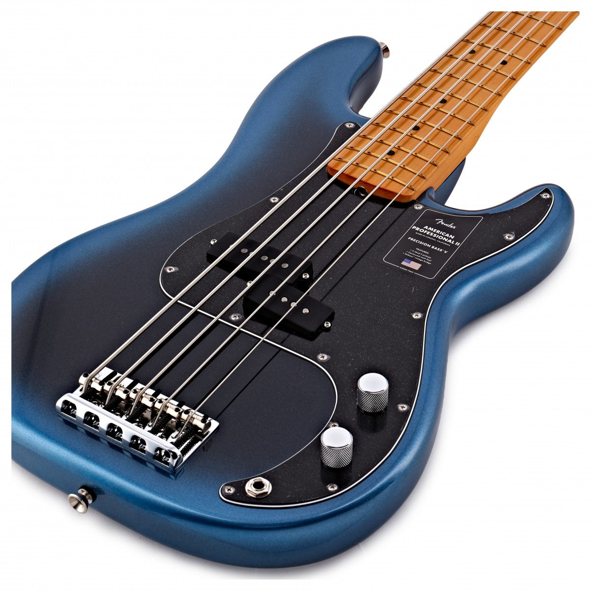 Fender American Professional II Precision Bass V MN Bajo Eléctrico 5 Cuerdas Dark Night 10