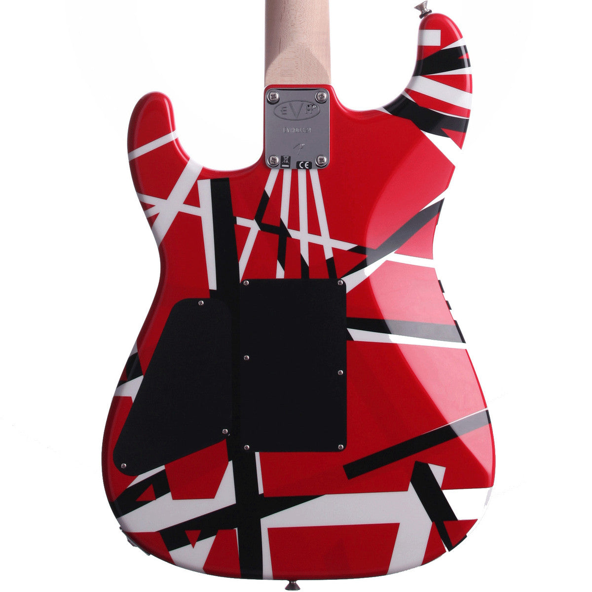 EVH Stripe Series MN Guitarra Eléctrica Red with Black Stripes 5