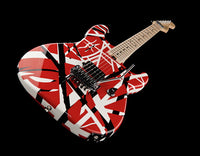 EVH Stripe Series MN Guitarra Eléctrica Red with Black Stripes 17