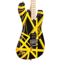 EVH Stripe Series MN Guitarra Eléctrica Black with Yellow Stripes 8