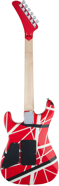 EVH Stripe Series 5150 MN Guitarra Eléctrica Red with Black and White Stripes 4