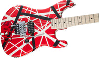 EVH Stripe Series 5150 MN Guitarra Eléctrica Red with Black and White Stripes 5