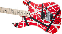 EVH Stripe Series 5150 MN Guitarra Eléctrica Red with Black and White Stripes 7