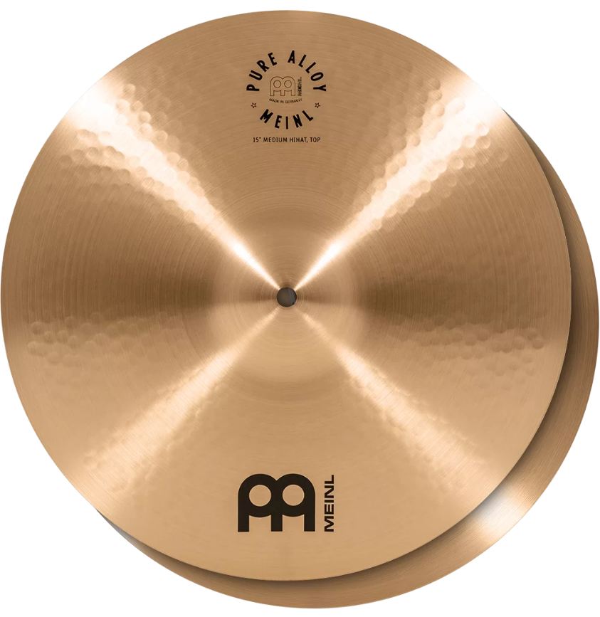 Meinl PA15MH Pure Alloy Traditional Medium Hi Hat 15 Platos Batería 1