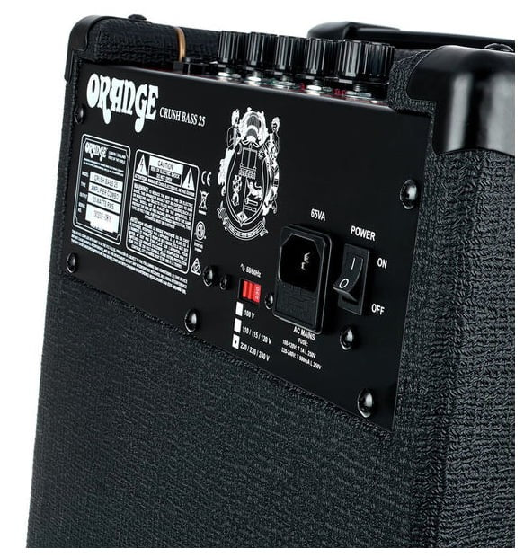 Orange Crush Bass 25 Black Amplificador Bajo Negro 6