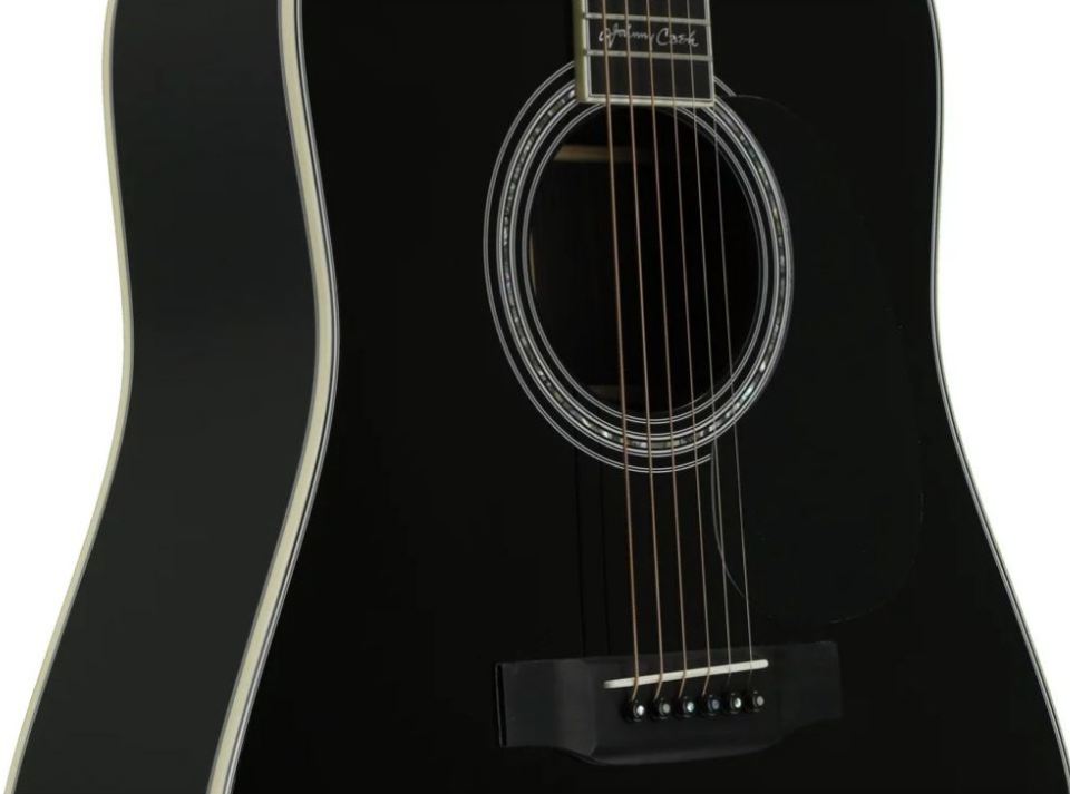 Martin D35 Cash Johnny Cash Signature Guitarra Acústica Dreadnought Negra 11