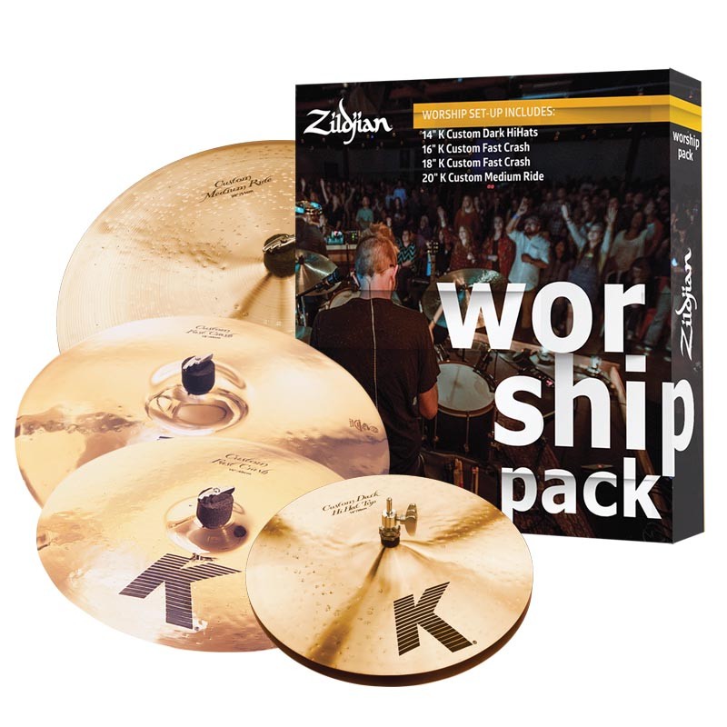 Zildjian Zildjian K Custom Worship Juego Platos Batería HH14 C16 C18 R20 1