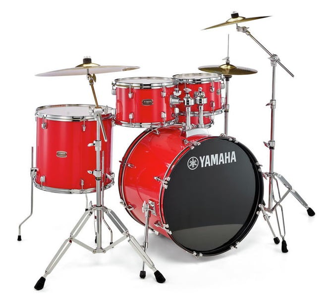 Yamaha RDP0F5 RD CPset Rydeen Batería Acústica con Herrajes y Platos Hot Red 1