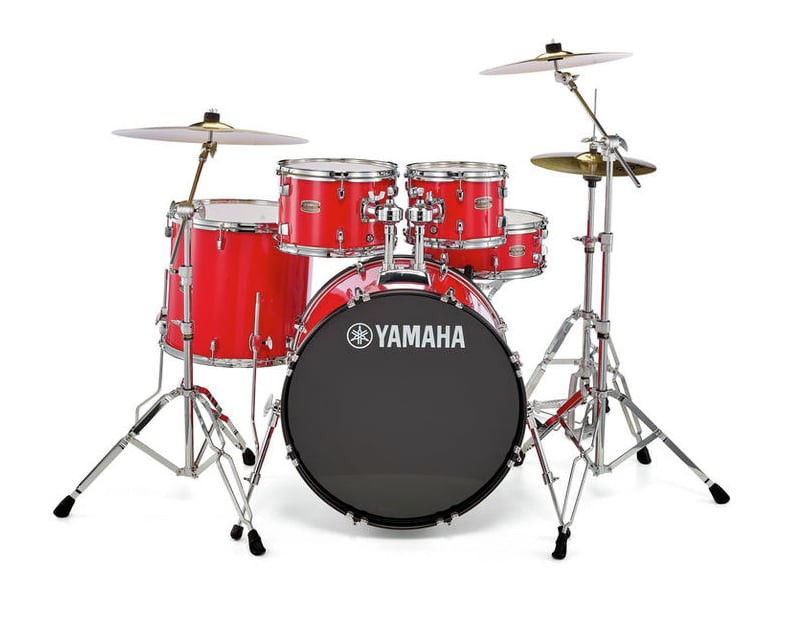 Yamaha RDP0F5 RD CPset Rydeen Batería Acústica con Herrajes y Platos Hot Red 2