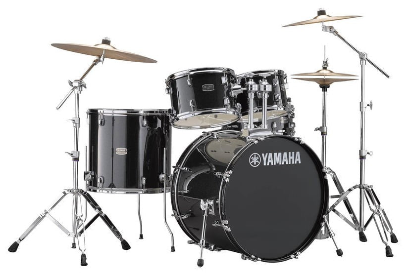 Yamaha RDP2F5 BLG CPset Rydeen Batería Acústica con Herrajes y Platos Black Glitter 2