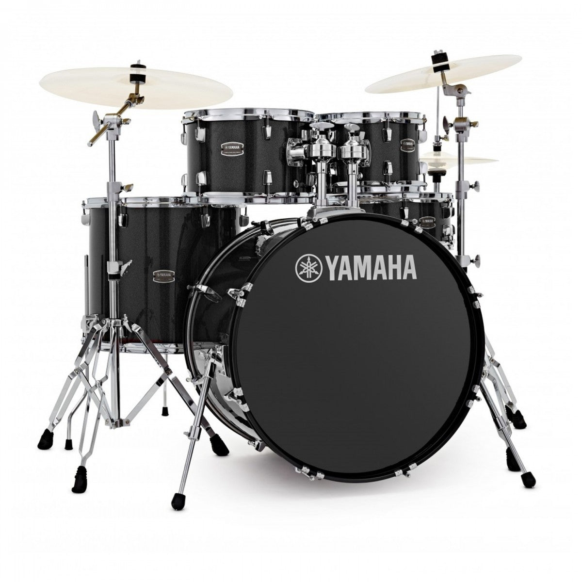 Yamaha RDP2F5 BLG CPset Rydeen Batería Acústica con Herrajes y Platos Black Glitter 5