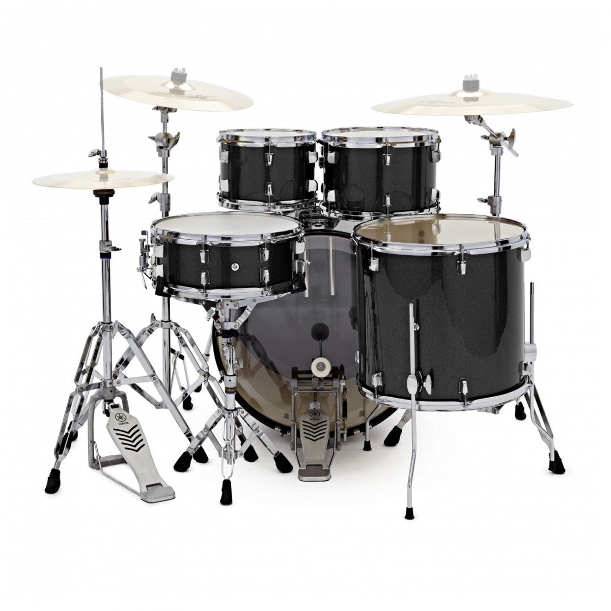 Yamaha RDP2F5 BLG CPset Rydeen Batería Acústica con Herrajes y Platos Black Glitter 6